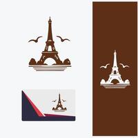 The eiffel Tower of Lights logo vector
