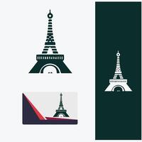Paris Icon Design eiffel tower logo vector
