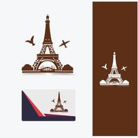 Eiffel Tower Wonders logo vector