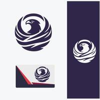 Perch Edge Studios Eagle Nest Logo Design vector
