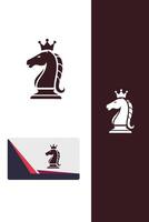 Regal Queen chess logo vector