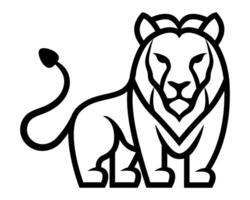 lion logo creative and original for your business or company illustration isolated on white background vector