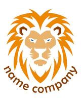 lion logo creative and original for your business or company logotype illustration isolated on background vector