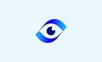 Logo Abstract eye. Unlimited loop modern and minimalist concept. Editable style vector