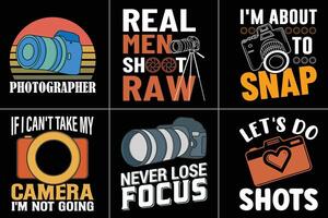 Photography Typography Bundle Print Design vector