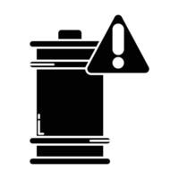 Hazardous Materials icon on white background vector