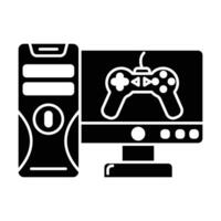 Computer game icon on white background vector