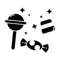 candy icon on white background vector