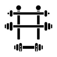 Dumbbells icon on white background vector