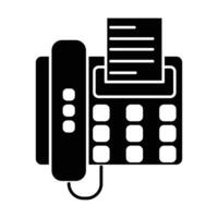 Fax icon on white background vector