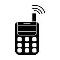 mobile phone icon on white background vector