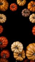 Autumn Pumpkin Frame photo