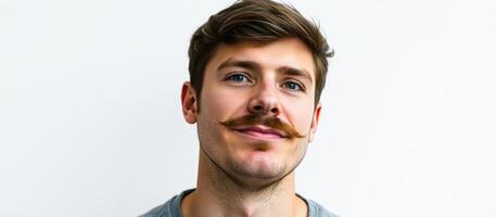 Portrait of a Man with a Mustache photo