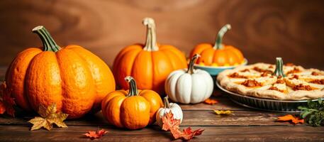 Pumpkins and Pie for a Cozy Fall Feast photo