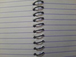 close up of a notebook photo