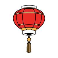 Chinese lantern illustration vector