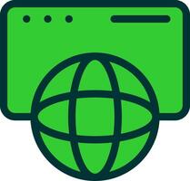 Global Communication Colorful Icon Style vector