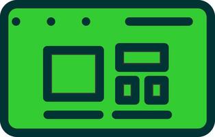 Responsive Design Colorful Icon Style vector