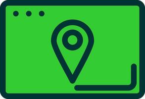 Location Colorful Icon Style vector