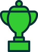 Trophy Colorful Icon Style vector
