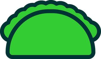 Taco Colorful Icon Style vector
