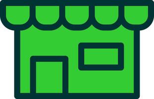 Store Colorful Icon Style vector