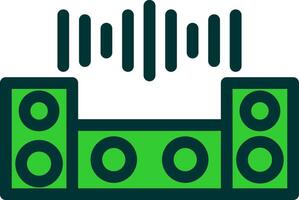 Dj Mixer Colorful Icon Style vector