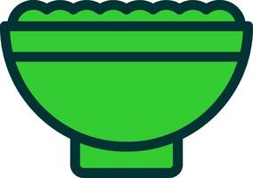 Salad Colorful Icon Style vector
