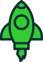 Rocket Colorful Icon Style vector