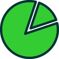 Pie Chart Colorful Icon Style vector