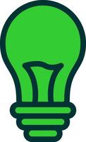 Light Bulb Colorful Icon Style vector