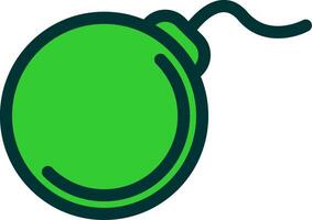Bomb Colorful Icon Style vector