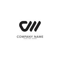 Abstract CW initial letter alphabet logo design. vector