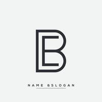 EB BE Abstract Monogram Letter Logo Design. Initial Symbol. vector