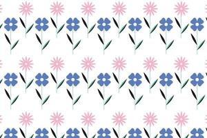 Seamless pattern with geometric flowers. Abstract texture in Bauhaus style vector