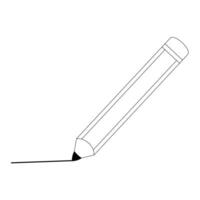 Simple pencil linear icon.Editable outline. vector