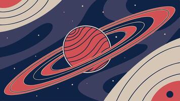 Red and blue spiral. Circle orbit rotation. abstract background with space for text. vector