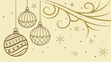 Christmas background with ornaments and stars vector