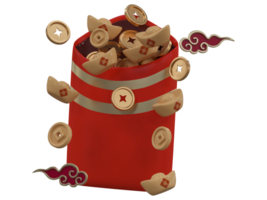 Chinese new year with 3D realistic red envelope, ornaments, gold coin, gold ingots, lanterns and chinese cloud for presentation, banner, Ads. Mid Autumn festive luxury concept. Year of the Snake png
