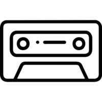 cassette player icon on a transparent background png