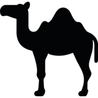camel silhouette icon on a transparent background png