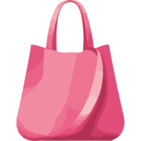 A pink bag with a handle icon on a transparent background png