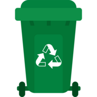 recycle trash bin illustration on a transparent background png