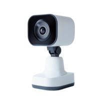 Modern computer webcam on a simple transparent background, highlighting its sleek design and features, a computer webcam, transparent background. png