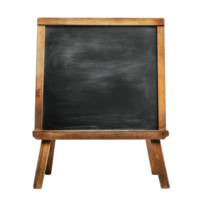 Classic blackboard on a wooden frame isolated against a transparent background for educational use or creative projects, Black Board Isolated on transparent background png