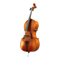 ein schön gefertigt Cello mit ein Bogen, Stehen elegant auf ein sauber transparent Hintergrund, präsentieren es ist Design, ein Cello mit ein Bogen auf ein isoliert auf transparent Hintergrund png