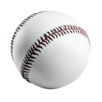 A single baseball resting on a transparent background ready for play and sports activities, Baseball isolated on transparent background png