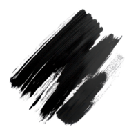 Dynamic black brush strokes creating abstract artistic elements on a transparent background, Black Brush Strokes, Abstract Artistic Elements Isolated on transparent background png