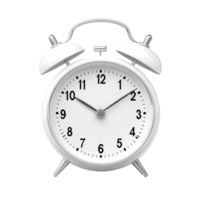 Classic alarm clock showing time on a clean transparent background, ideal for home or office decor and time management, Alarm clock on transparent background png