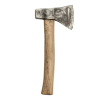 Traditional axe with a wooden handle isolated on a transparent background for artistic display or historical reference, axe isolated transparent background backgrond transparent background png